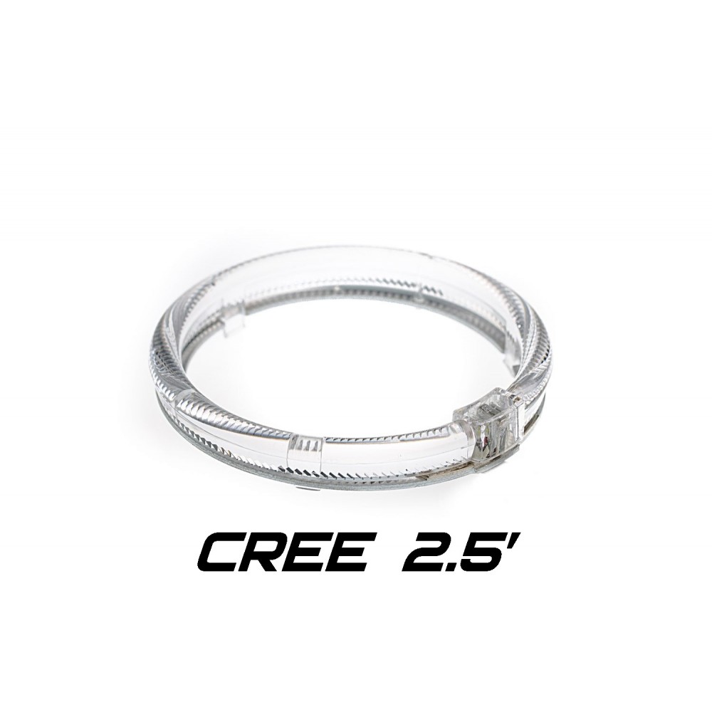 Ангельские глазки CREE 2,5 дюйма белый-жёлтый круглые